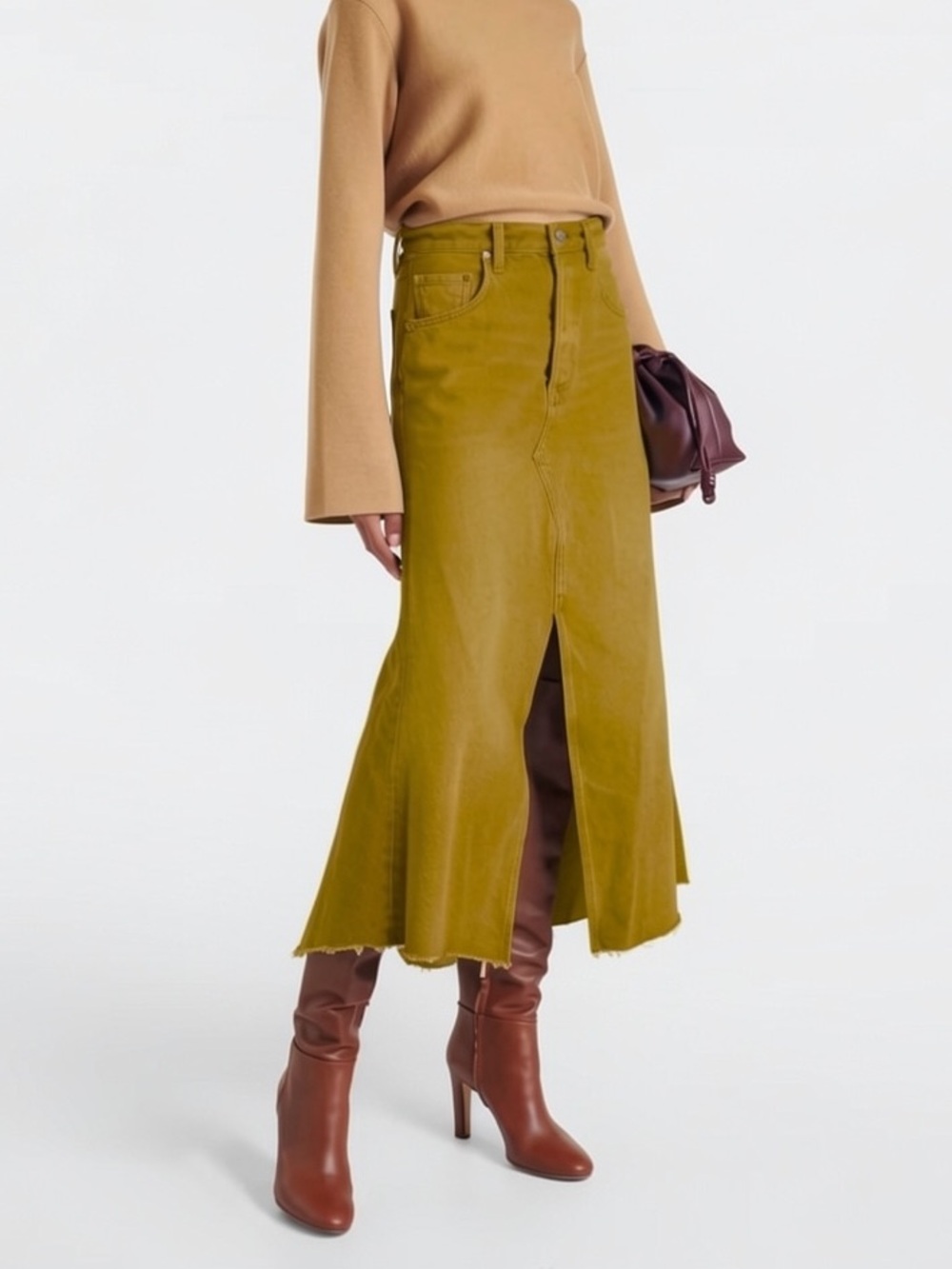 NWOT Citizens of Humanity Mina reworked skirt khaki 27
